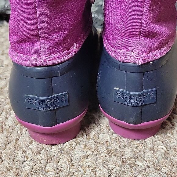 Women's Sperry Top sider duck waterproof rain winter boots pink sz 6 - Picture 6 of 10